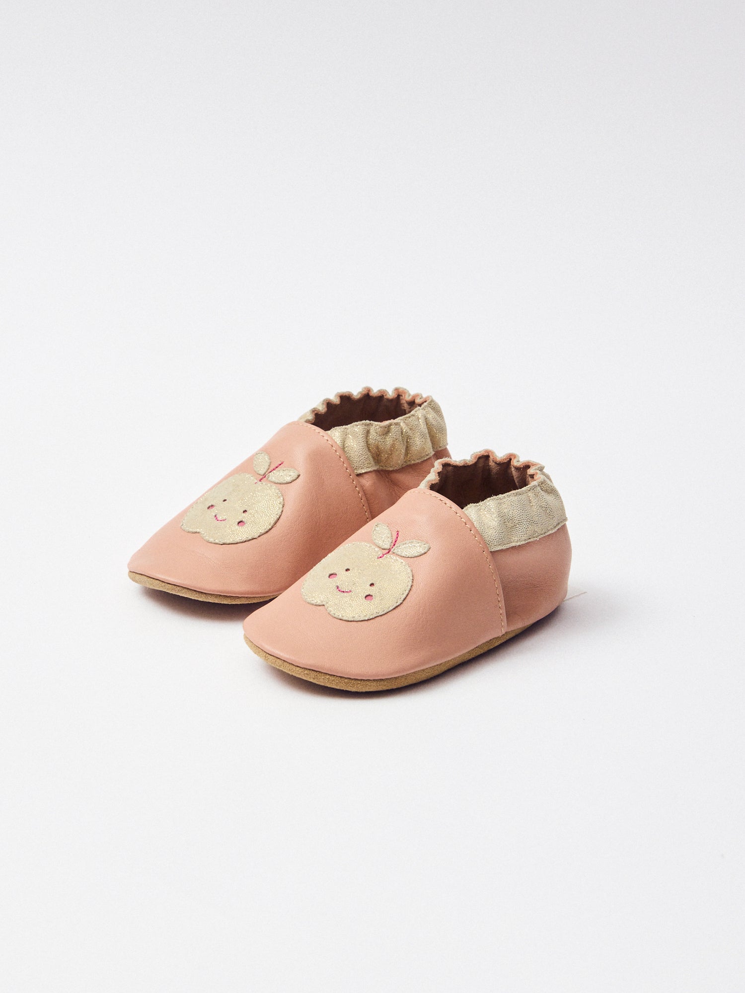 Chinelos rosa com patch de maçã Bebé Menina
