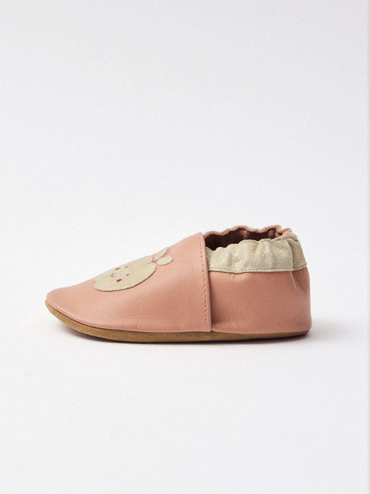 Chinelos rosa com patch de maçã Bebé Menina