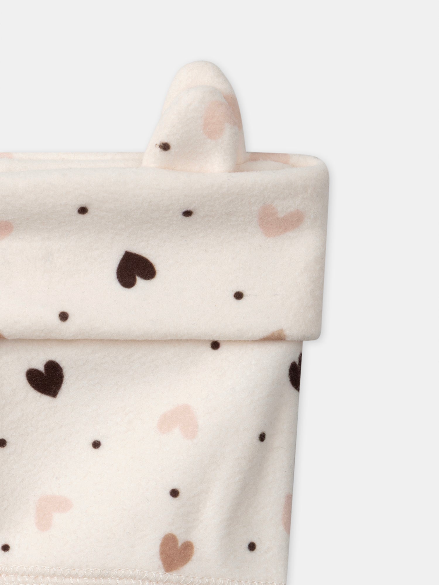 Chaussette botte de pluie écru avec cœur Fille