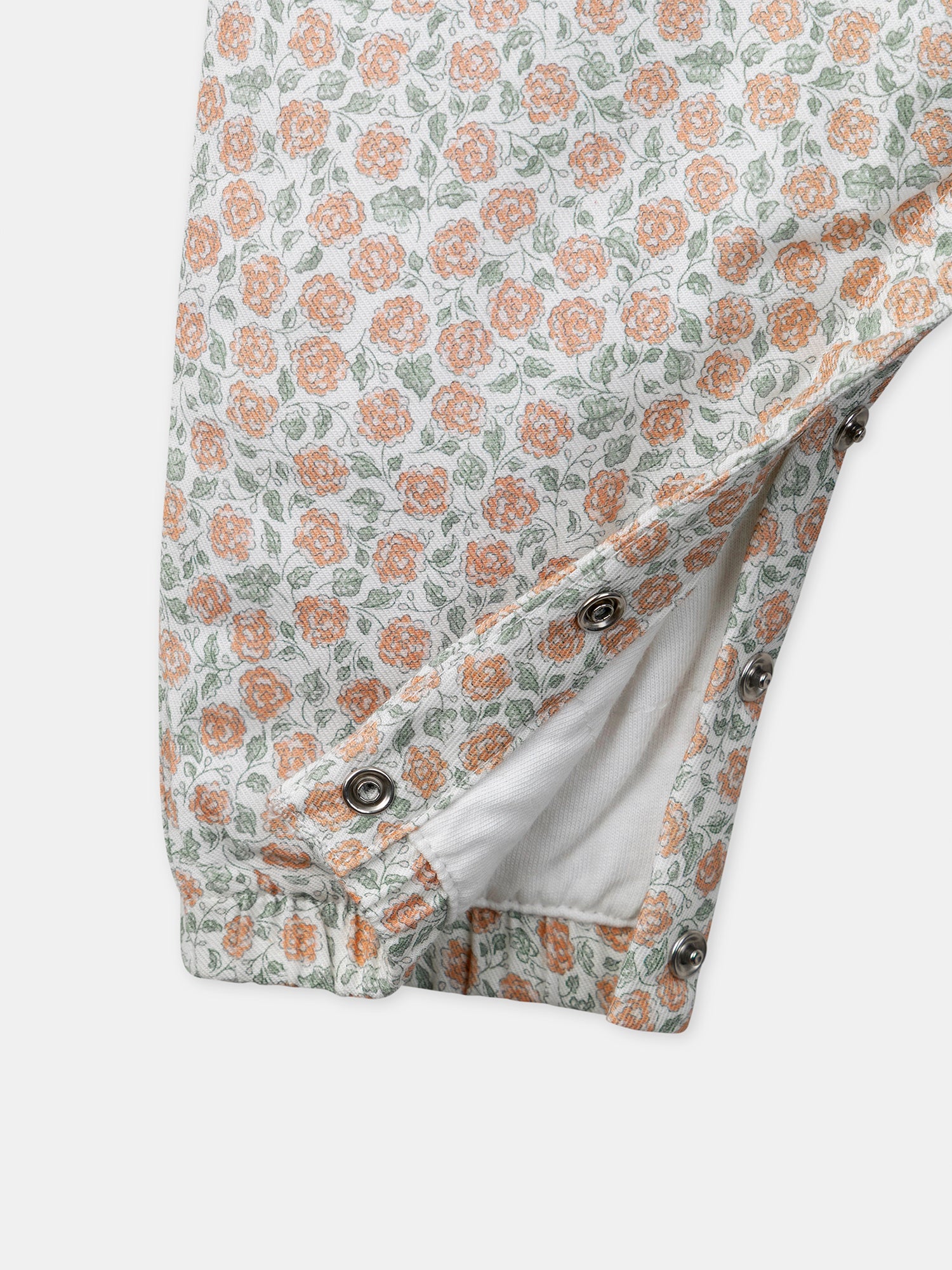 Conjunto de combinação com estampa floral + body + faixa para recém-nascido menina