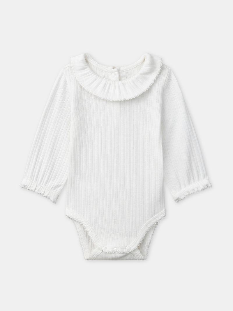 Conjunto de combinação com estampa floral + body + faixa para recém-nascido menina