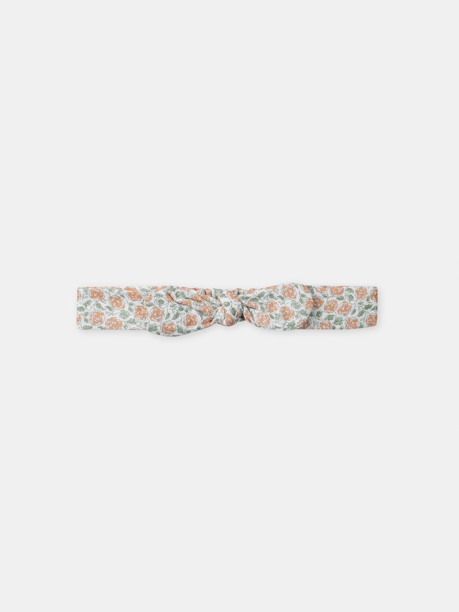 Conjunto de combinação com estampa floral + body + faixa para recém-nascido menina