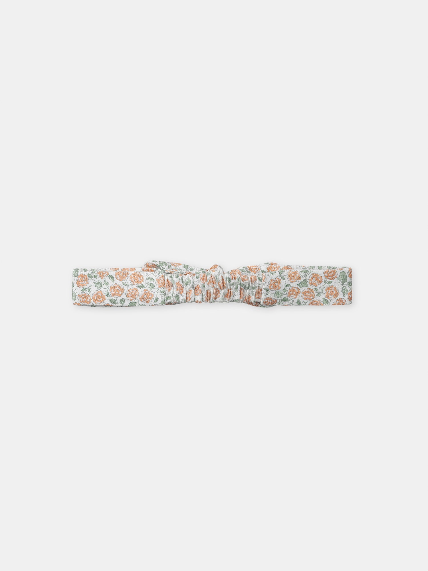 Conjunto de combinação com estampa floral + body + faixa para recém-nascido menina