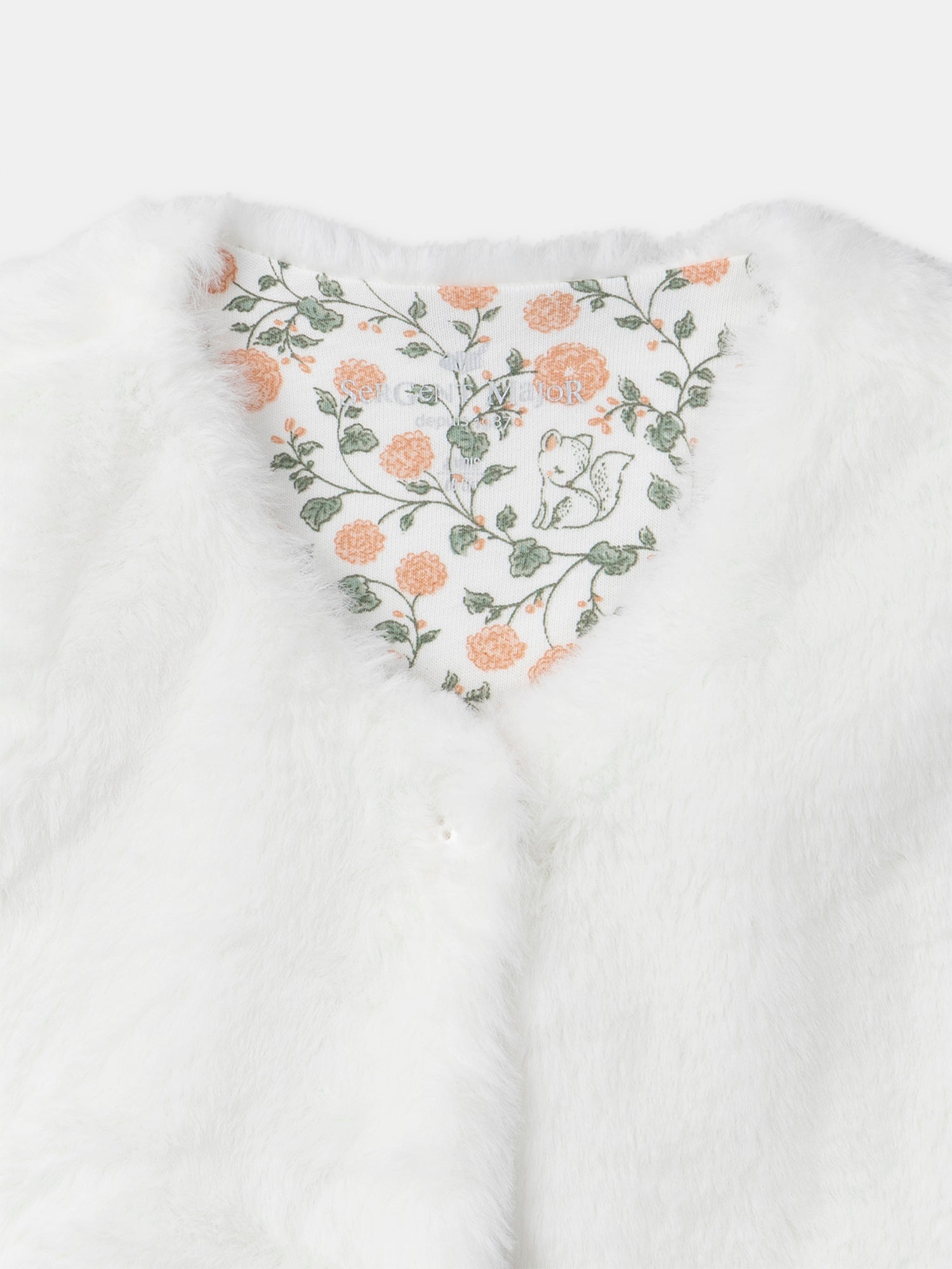 Conjunto de vestido com estampado floral + colete + collants para Bebés Meninas