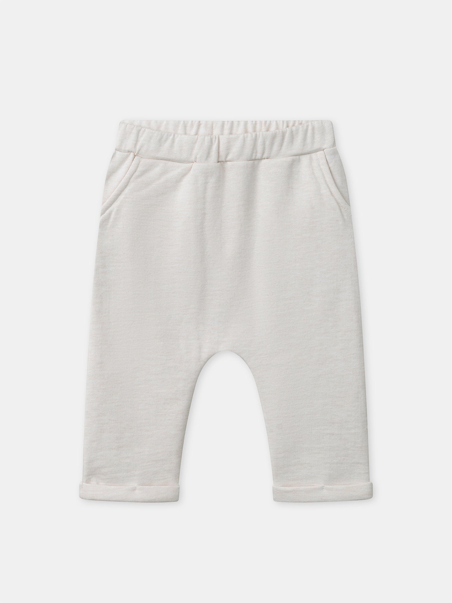 Conjunto de sweatshirt branca + calças + meias para recém-nascido unissexo