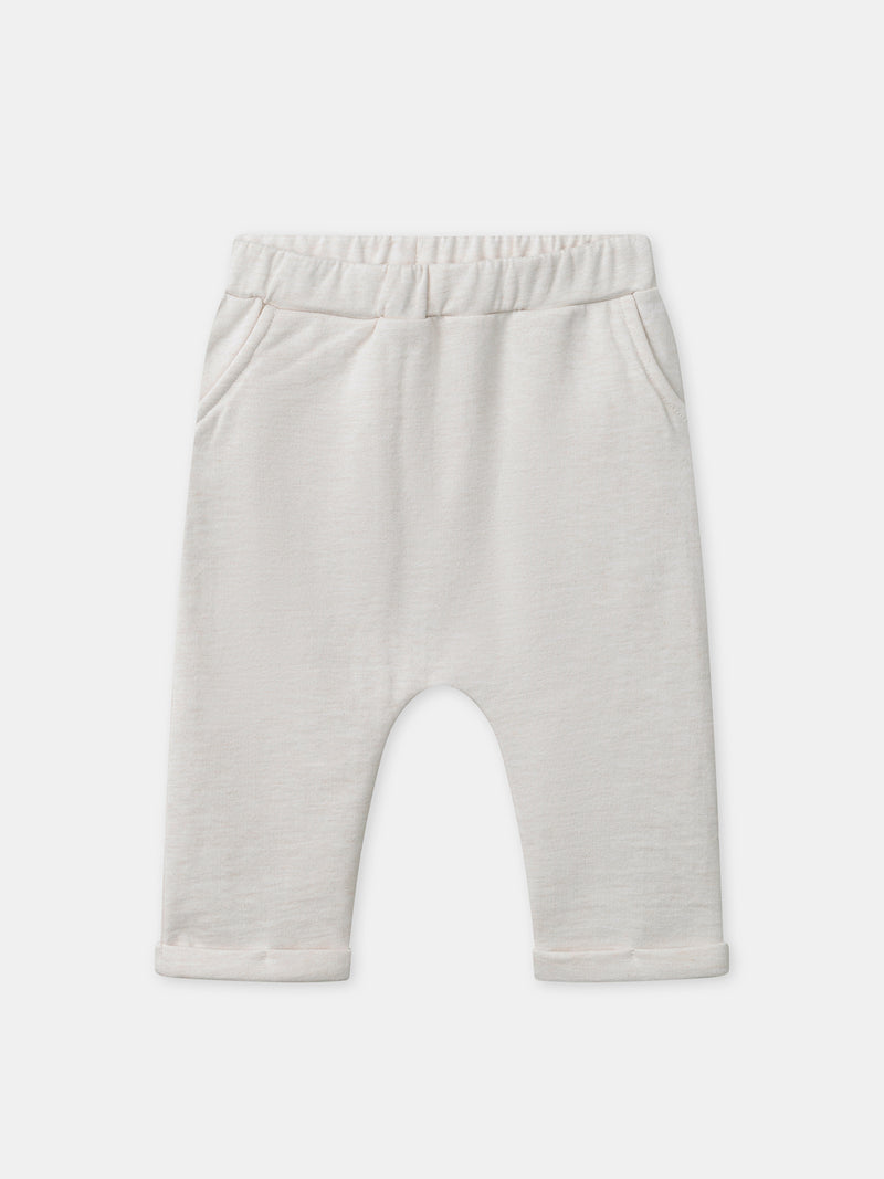 Conjunto de sweatshirt branco + calças + meias Nascimento Unissexo