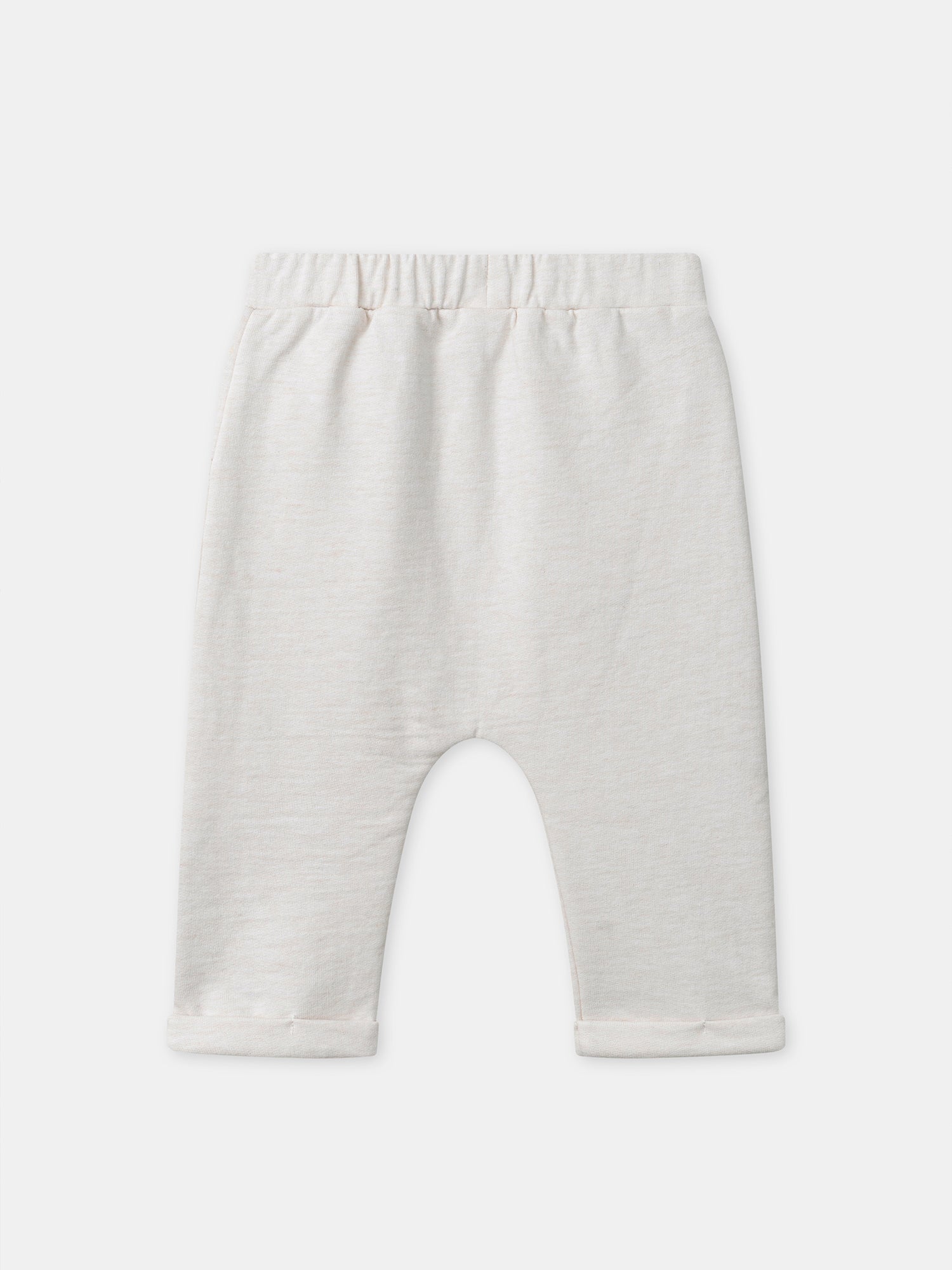 Conjunto de sweatshirt branca + calças + meias para recém-nascido unissexo