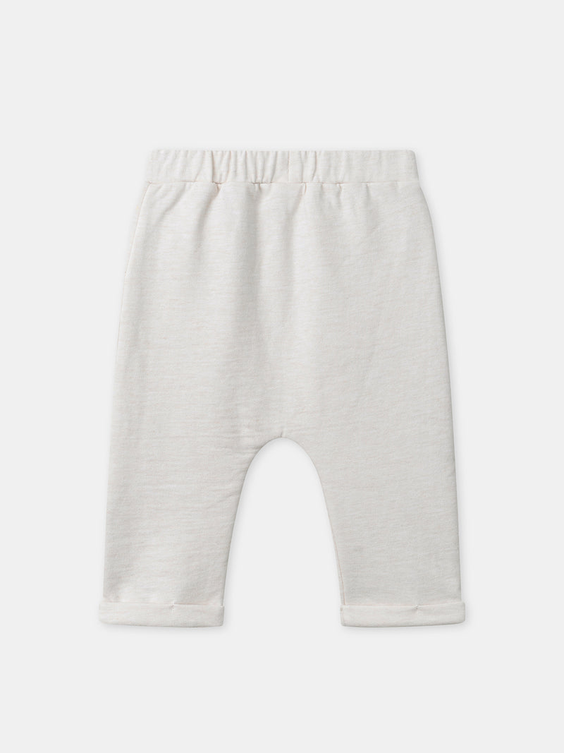 Conjunto de sweatshirt branco + calças + meias Nascimento Unissexo