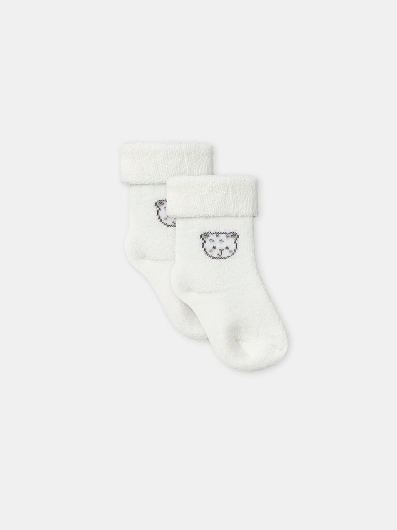 Conjunto de sweatshirt branco + calças + meias Nascimento Unissexo