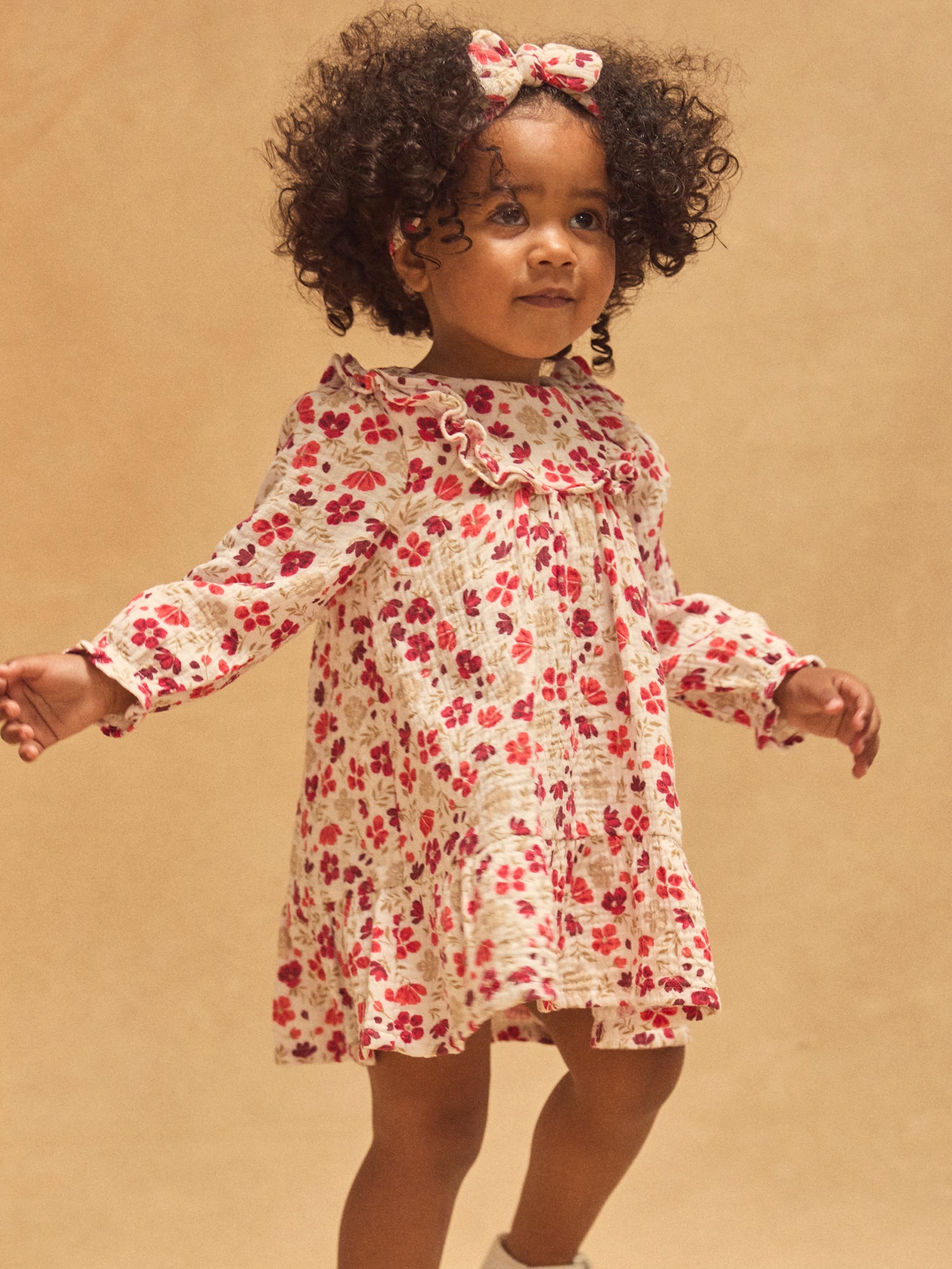 Vestido Impresso Floral para Bebé Menina