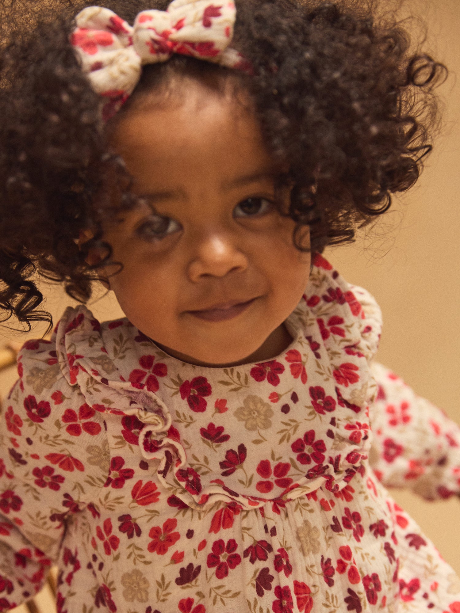 Vestido estampado floral Bebé Menina