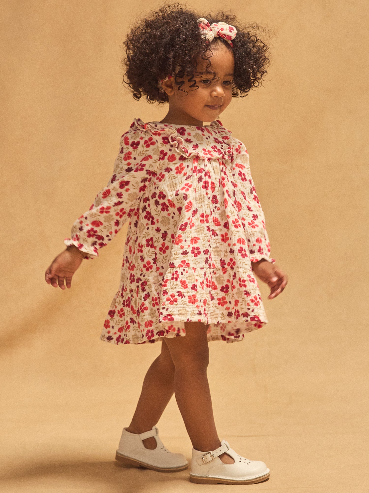 Vestido estampado floral Bebé Menina