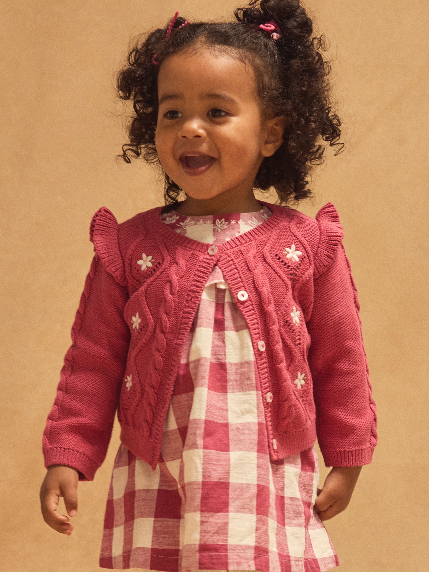 Cardigan rose Bébé Fille