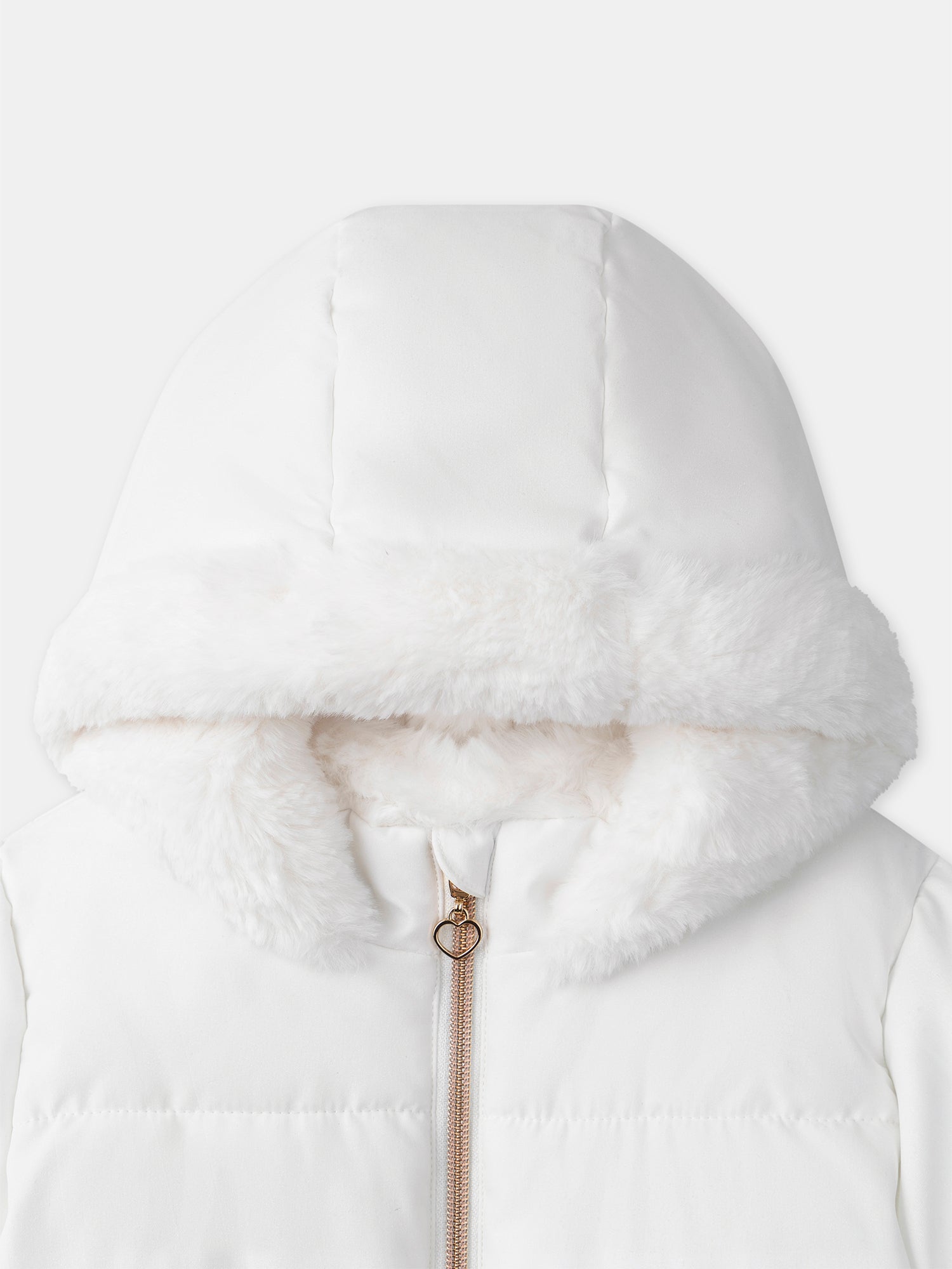 Jaqueta Branca Matelassada Meninas