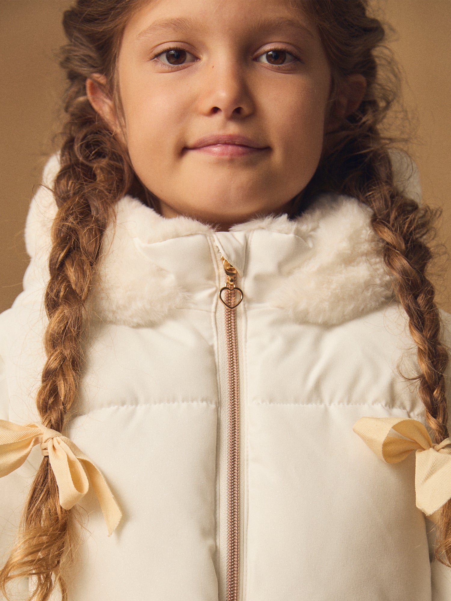 Jaqueta Branca Matelassada Meninas