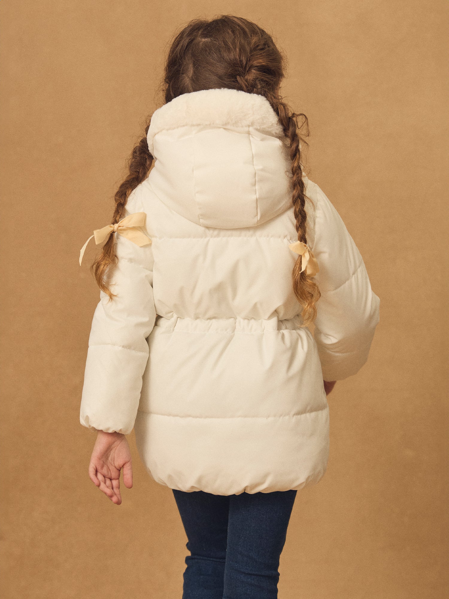 Jaqueta Branca Matelassada Meninas