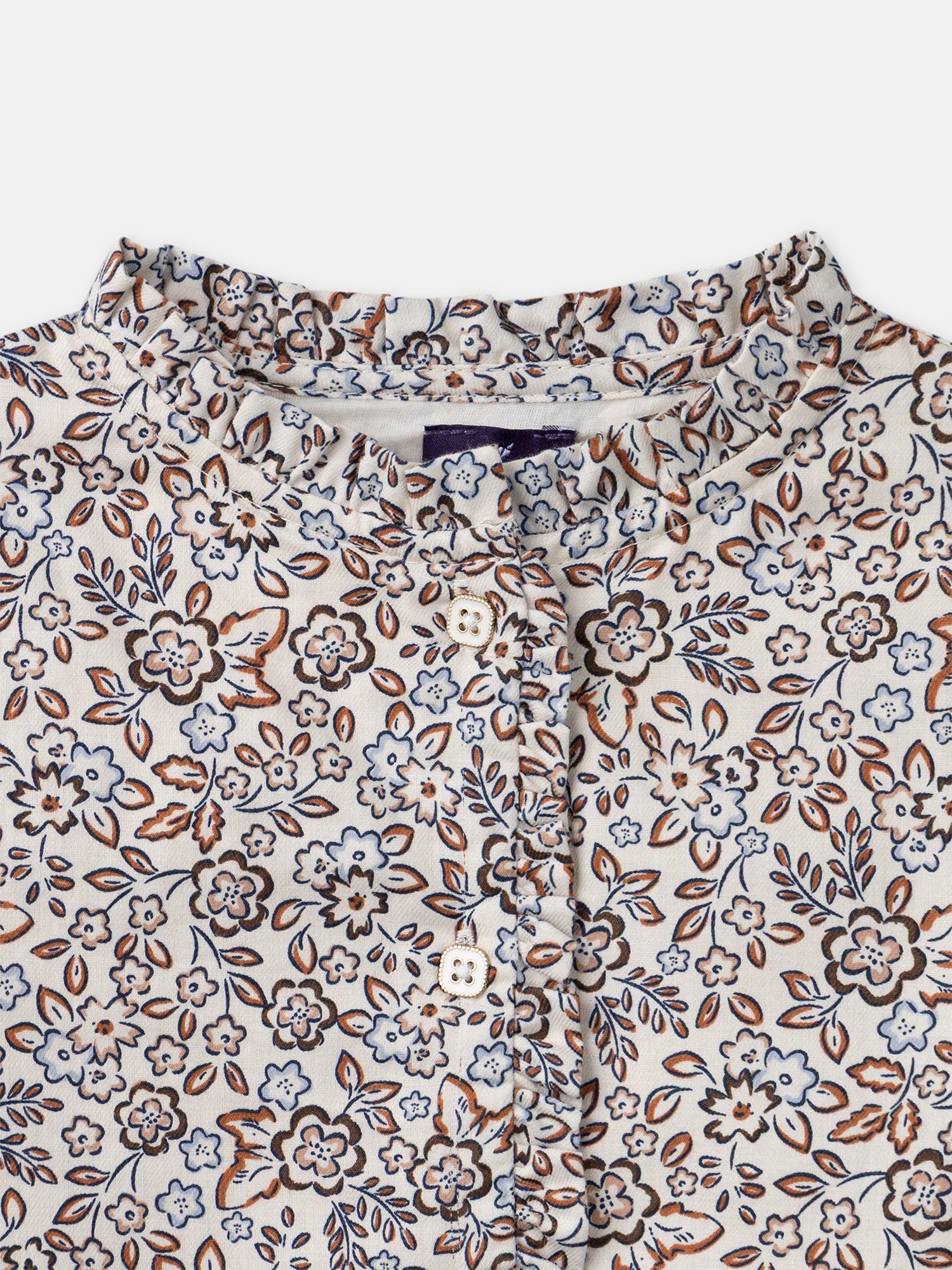 Chemisier imprimé fleuri Fille