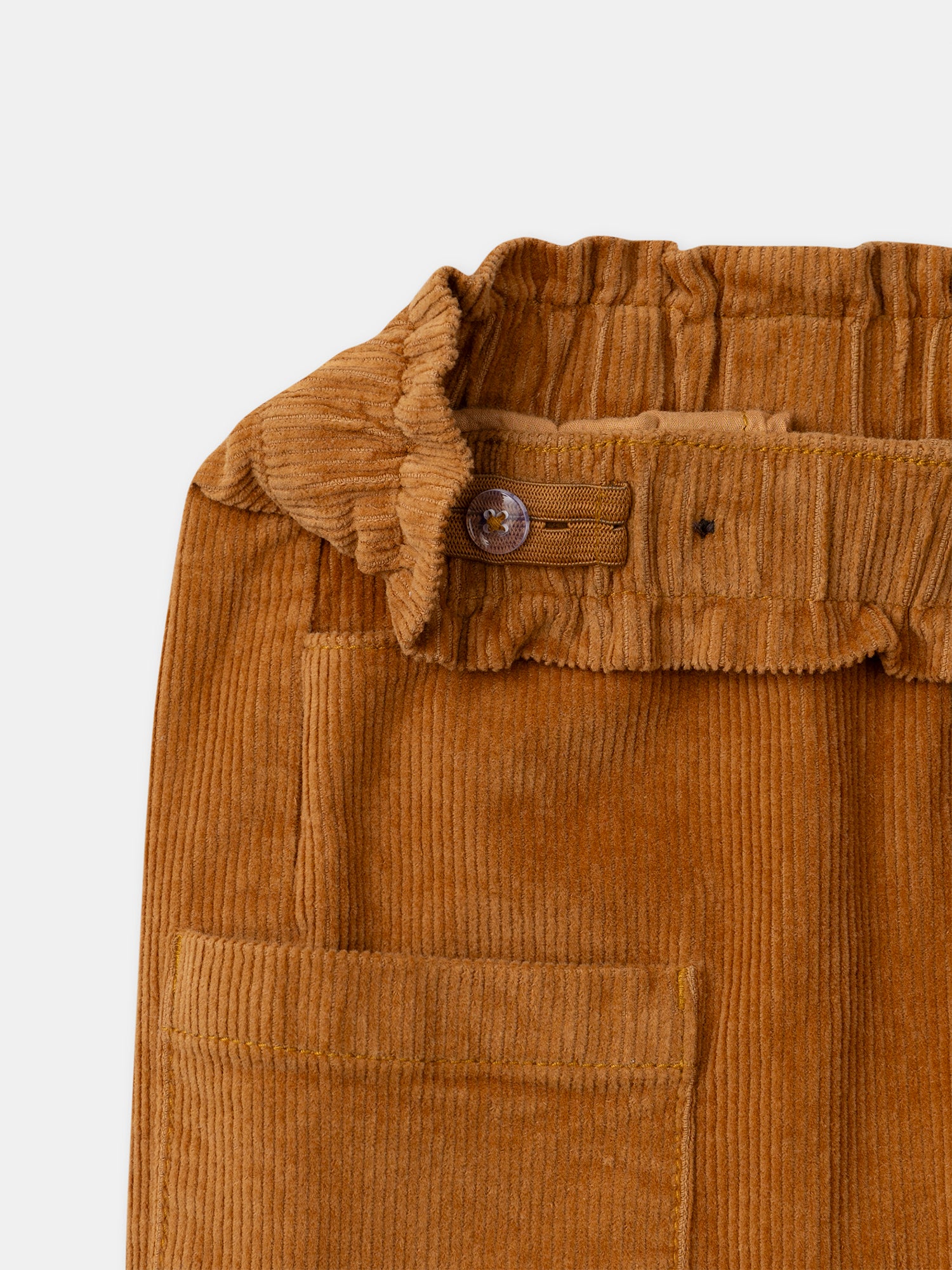 Bermuda Castanha em Veludo para Meninas