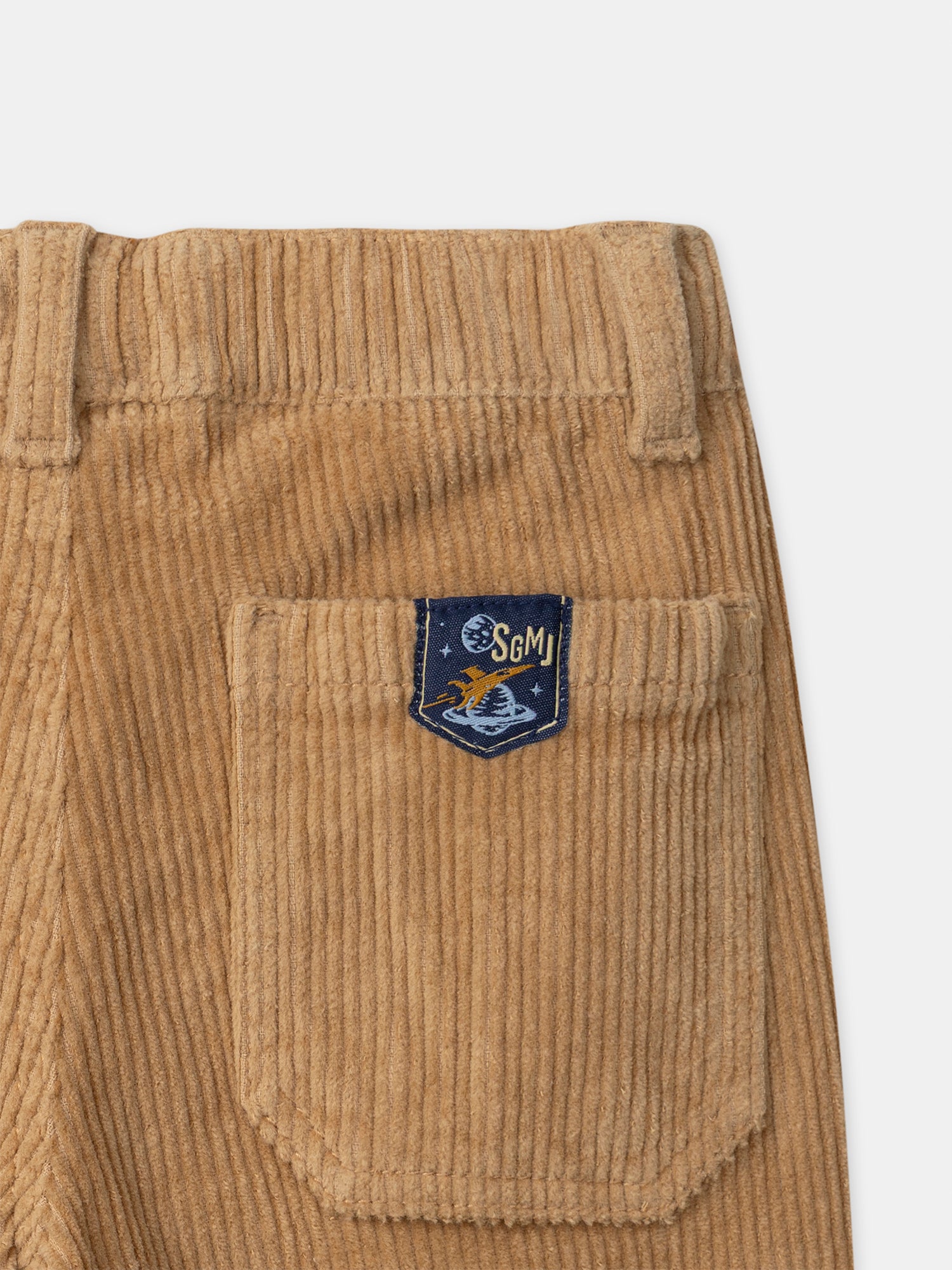 Calças de veludo castanho para meninos