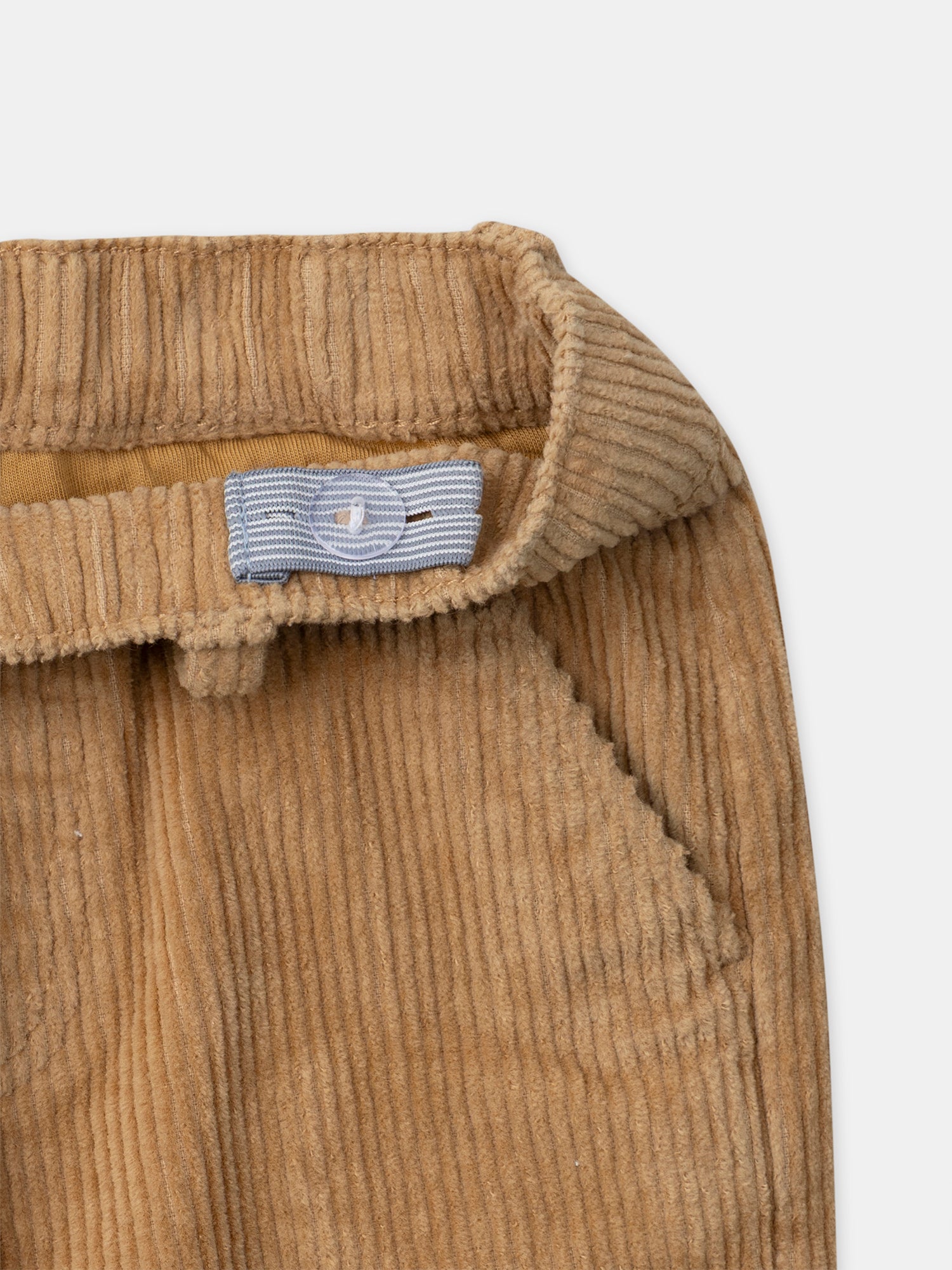 Calças de veludo castanho para meninos