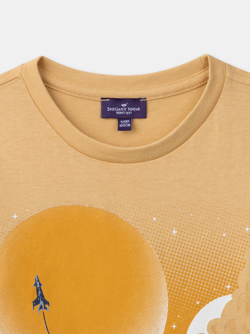 T-shirt jaune à manches longues Garçon