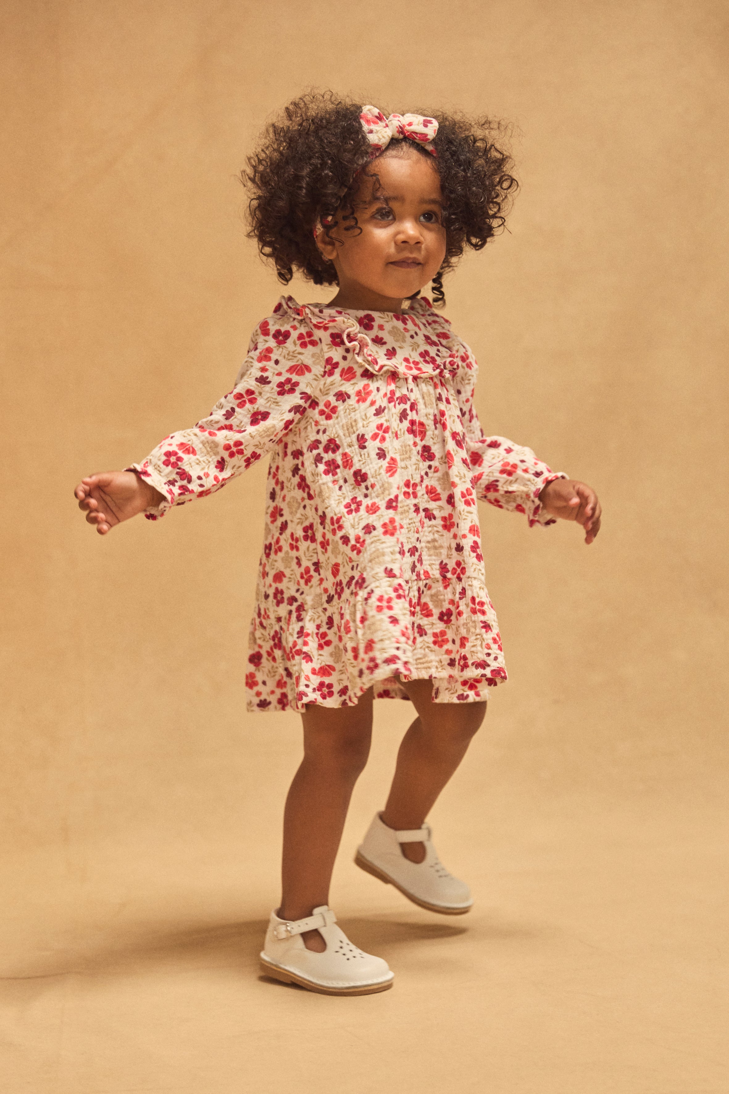 Faixa de Cabelo Impressa Floral para Bebé Menina