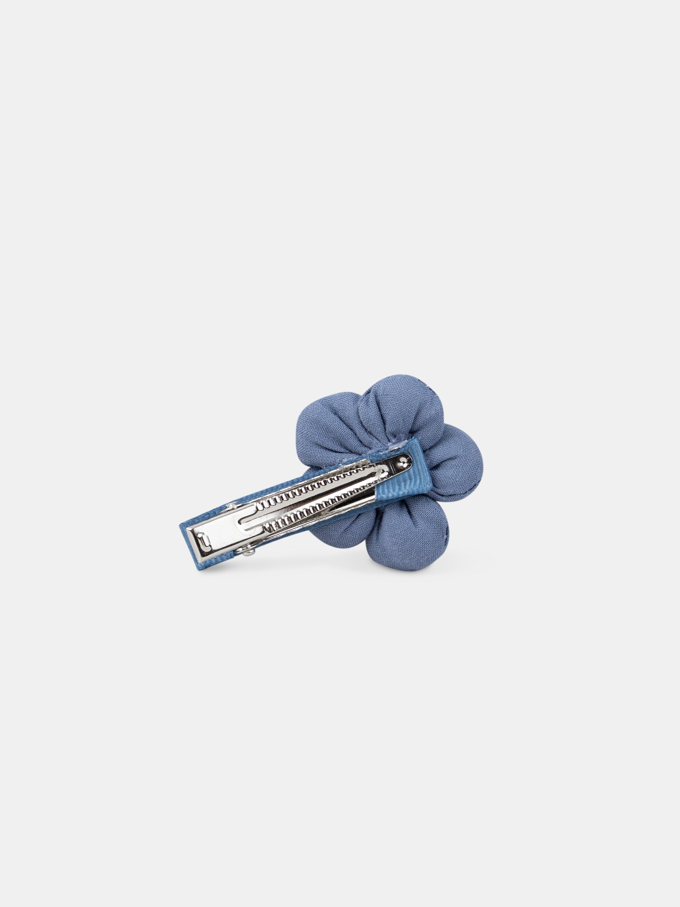 2 barrettes à fleurs bleue Fille
