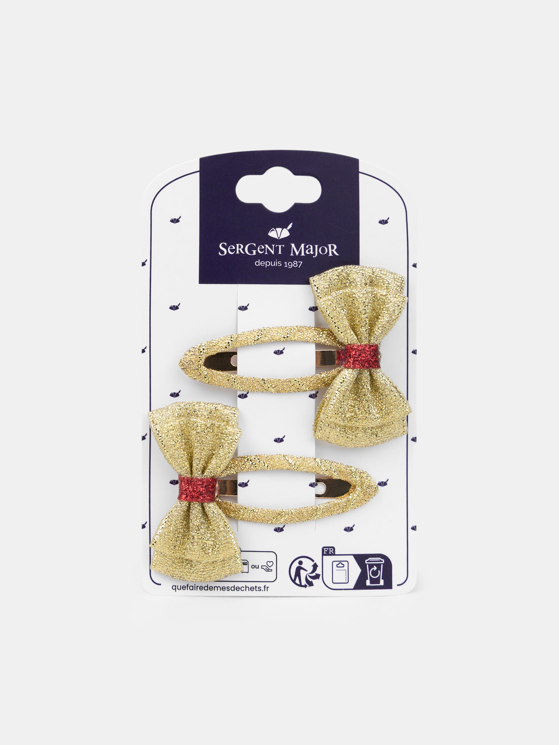 2 clips de cabelo dourados brilhantes para meninas