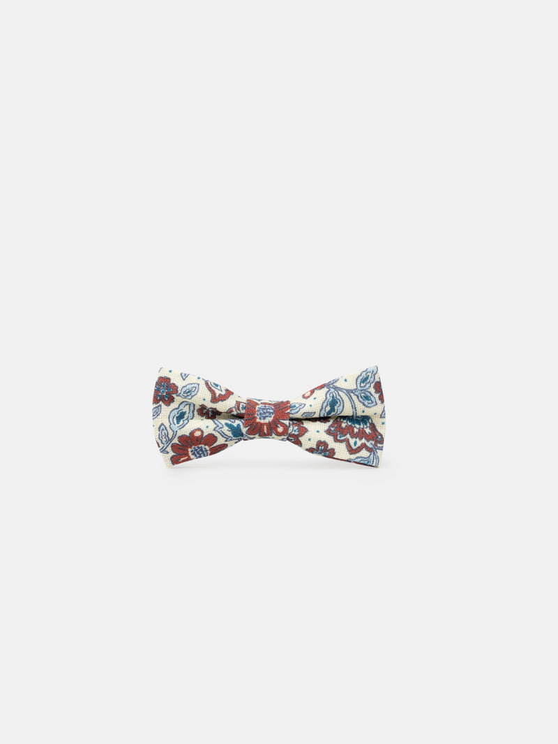 3 ganchos de cabelo ecrus com estampado floral ou vermelho brilhante para meninas
