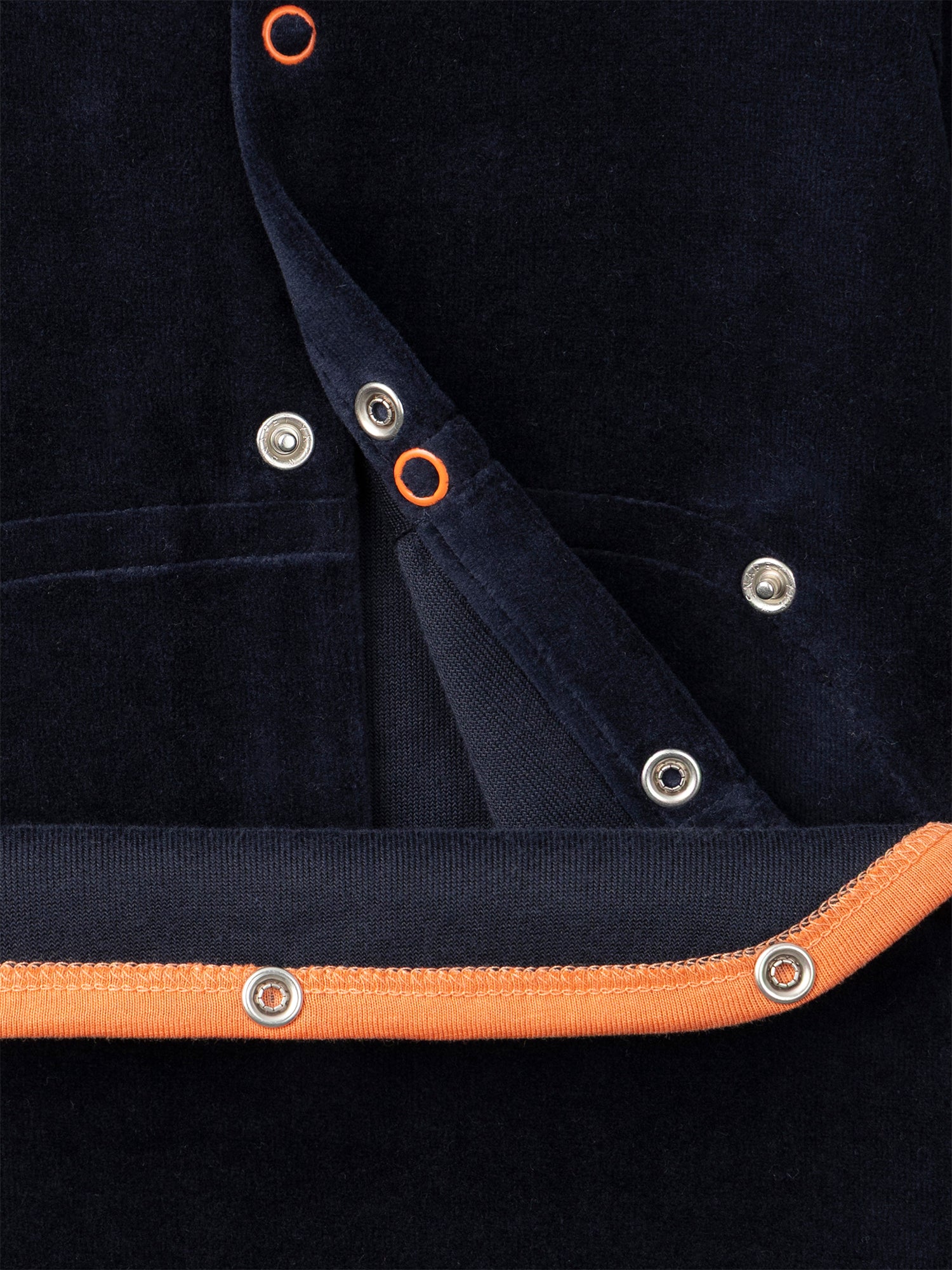 Macacão de veludo azul marinho + Chapéu de abóbora para menino bebé