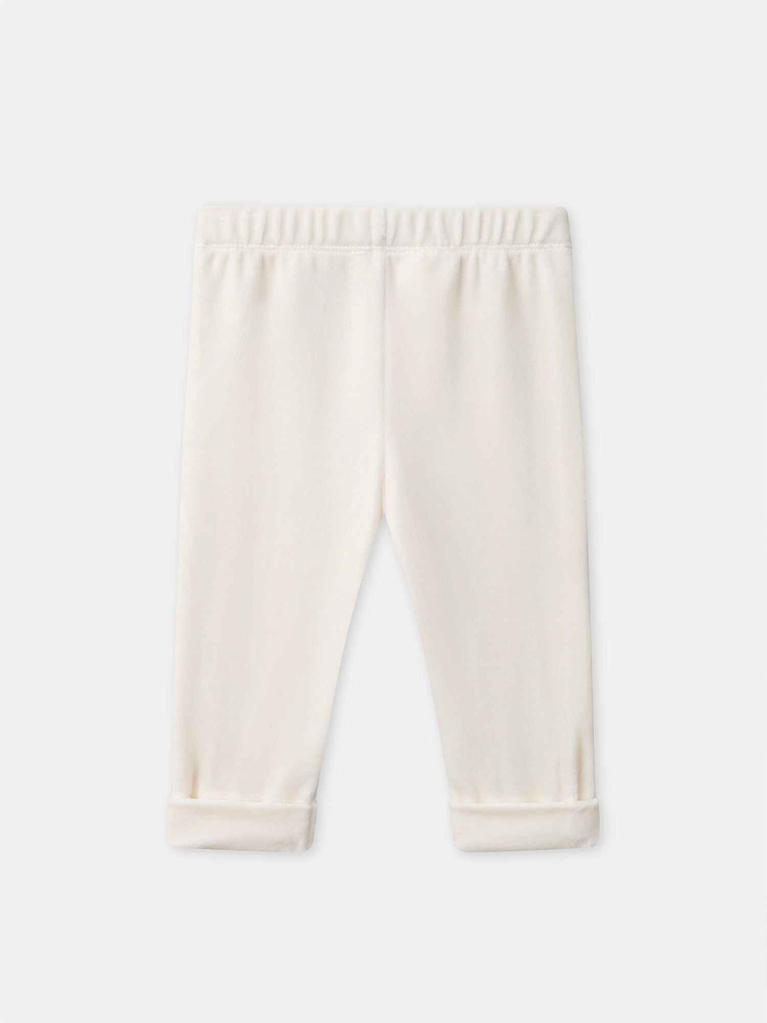 Pijama riscas em marfim e coelho para menino bebé