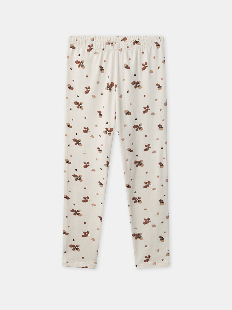 Camisola de noite rosa em veludo com estampa de raposas e borlas para meninas