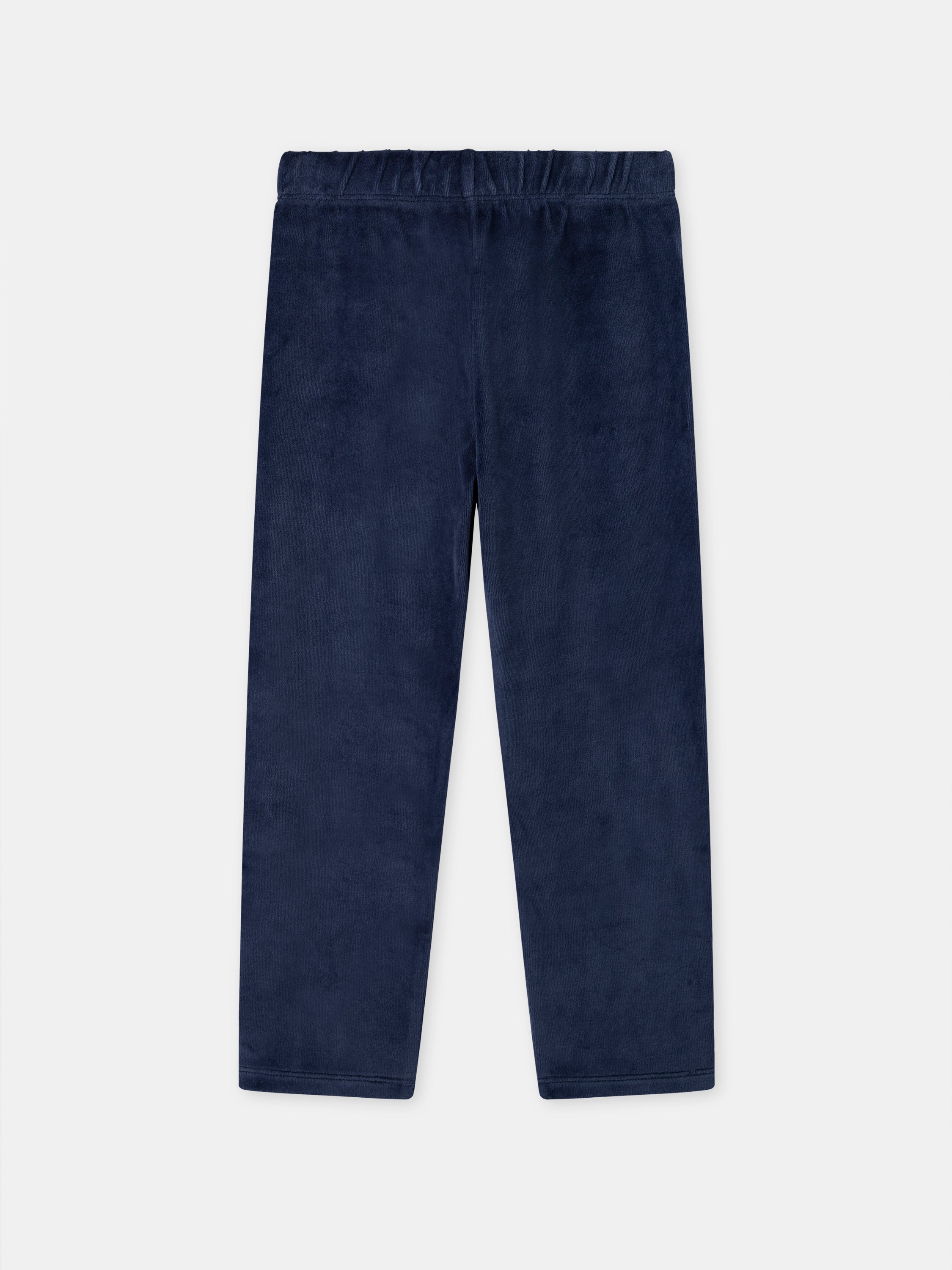 Pijama de veludo azul marinho + Capa para menino