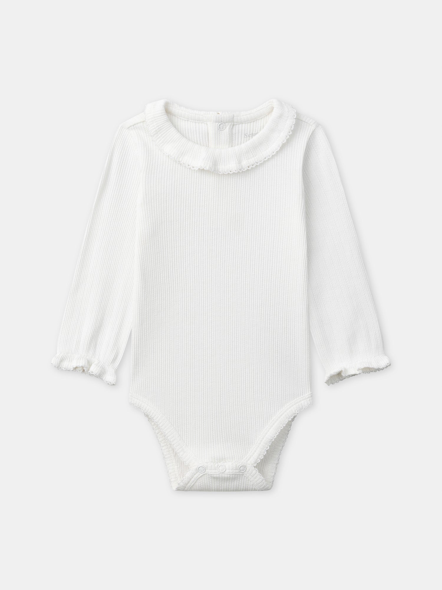 Ensemble combinaison fleuri + body écru + chaussettes à ruban Naissance Fille