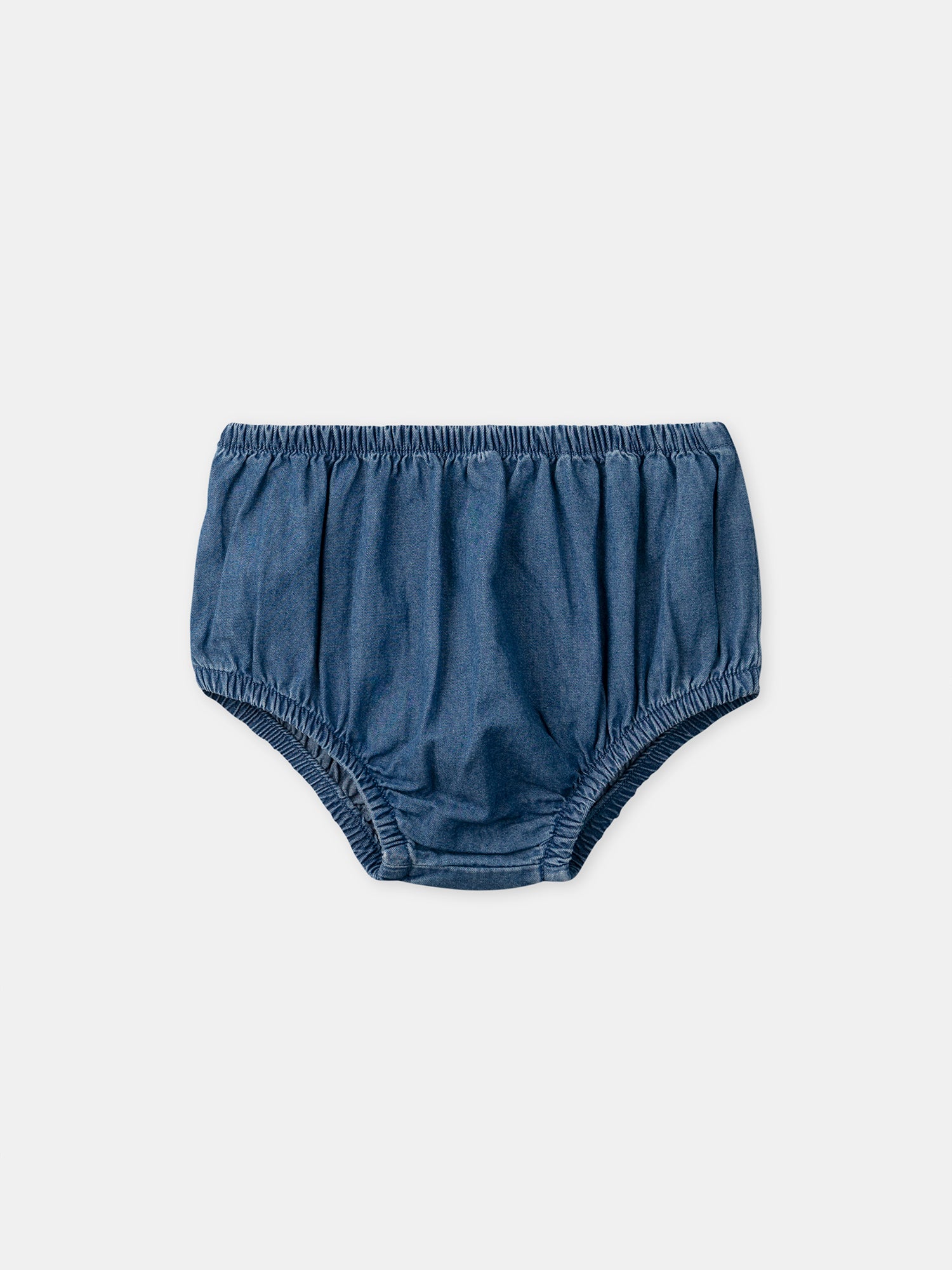 Vestido de denim com bordados de limão para Bebé Mulher