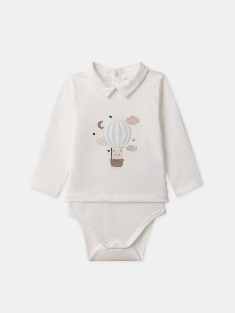 Ensemble gilet + body t-shirt + pantalon Naissance Garçon