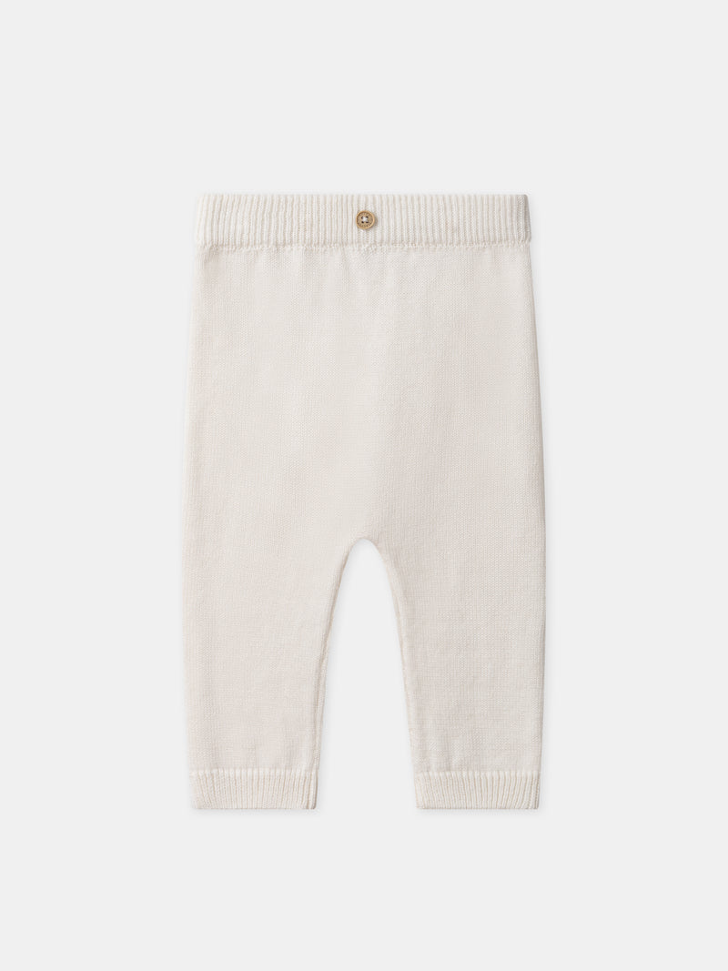Conjunto de tricot com cárdigan + calças + meias para nascimento unisex