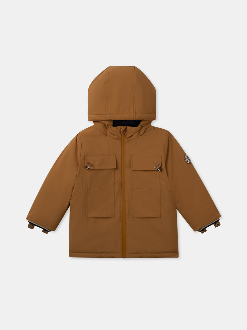 Parka 3 em 1 castanha para Menino