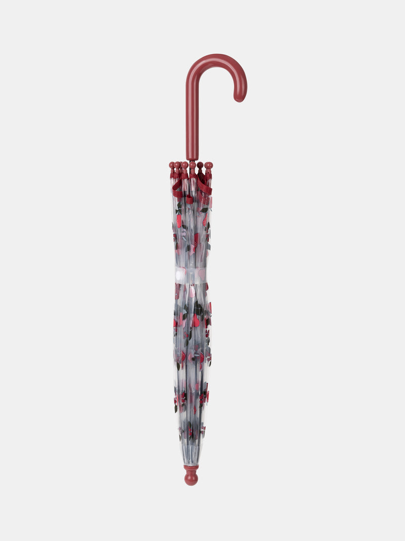 Parapluie transparent imprimé baies et poires Fille