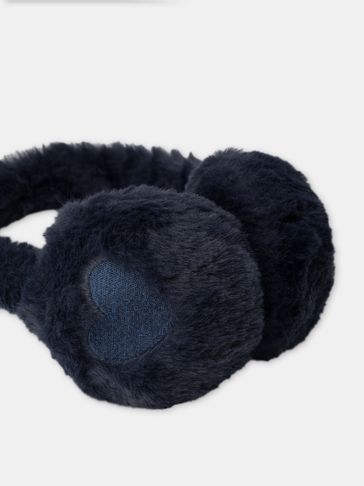 Cuffs azuis marinho com patch coração para meninas