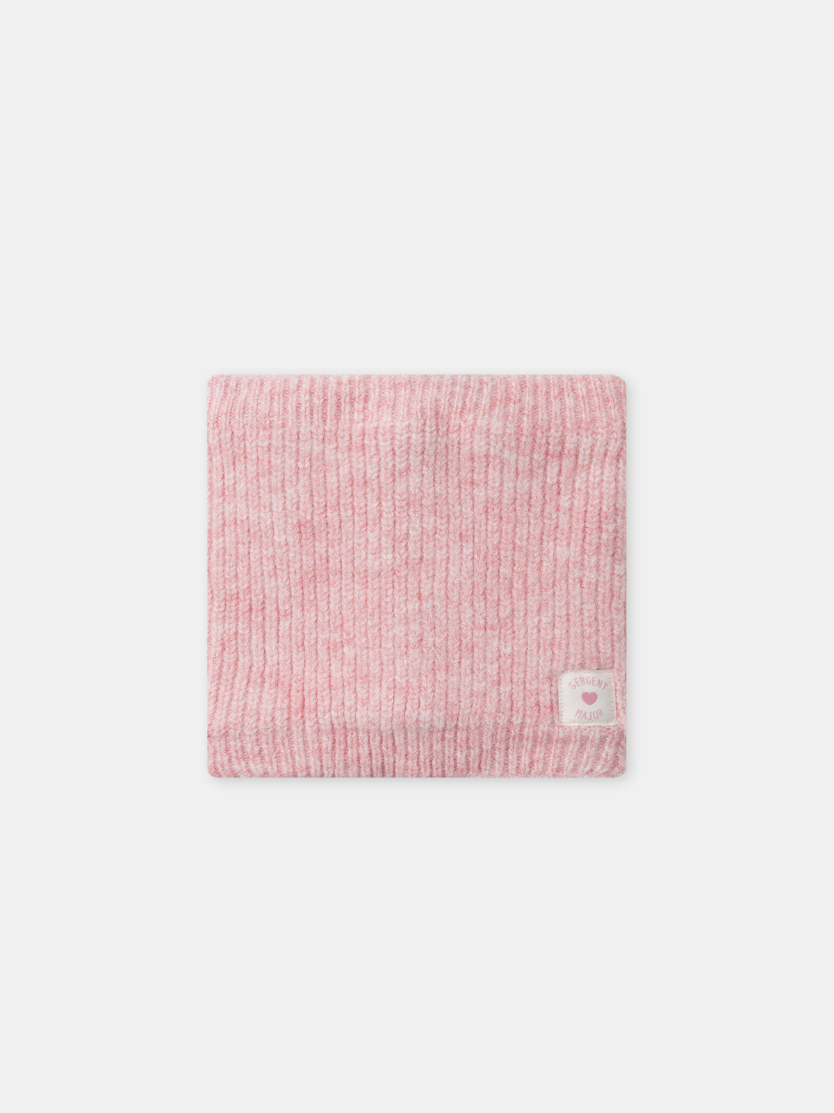 Snood rosa em malha Menina