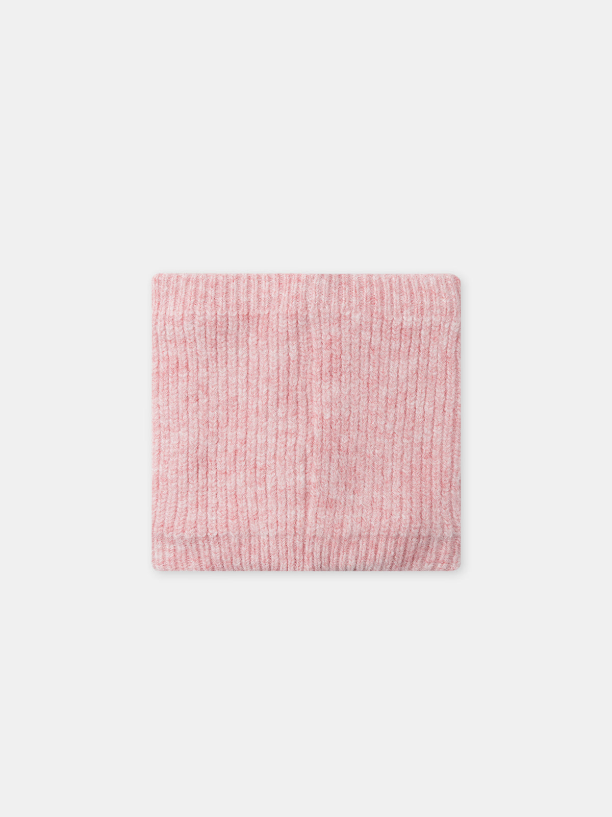 Snood rosa em malha Menina