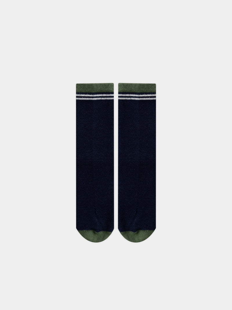 Conjunto de 5 pares de meias às riscas ou uniformes para rapazes