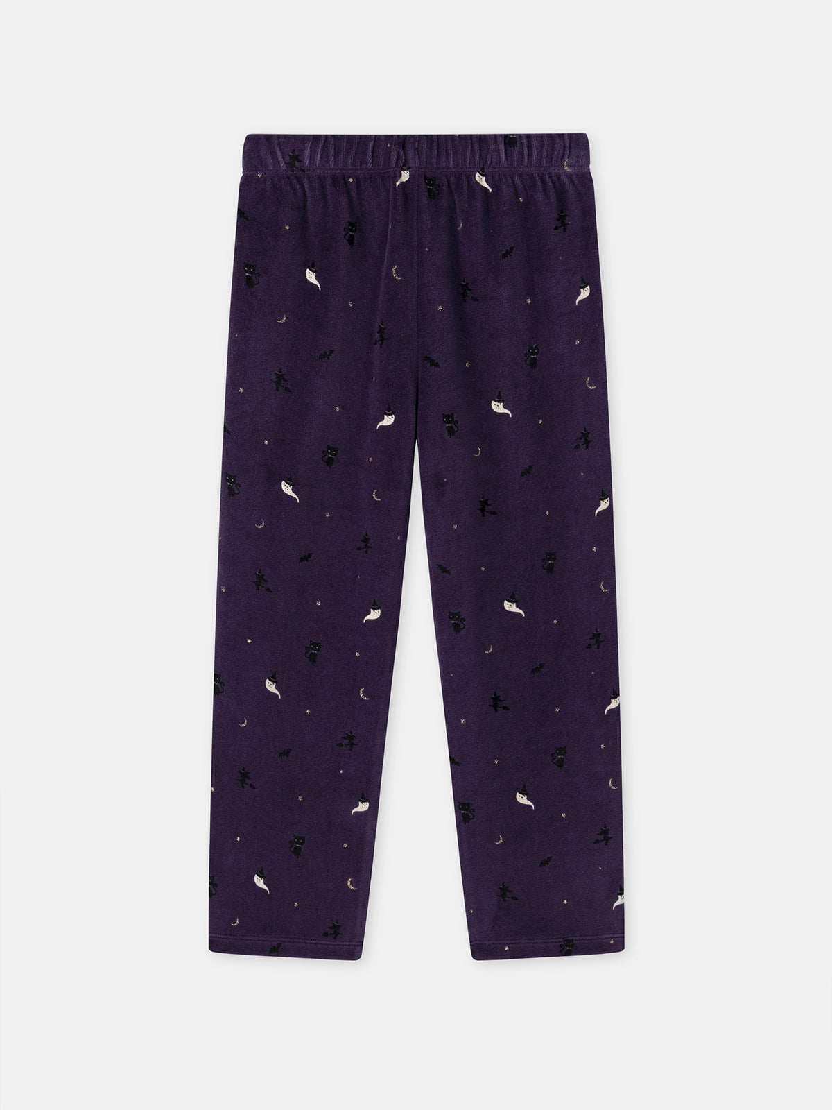 Pyjama d'Halloween violet + ailes de chauve-souris Fille