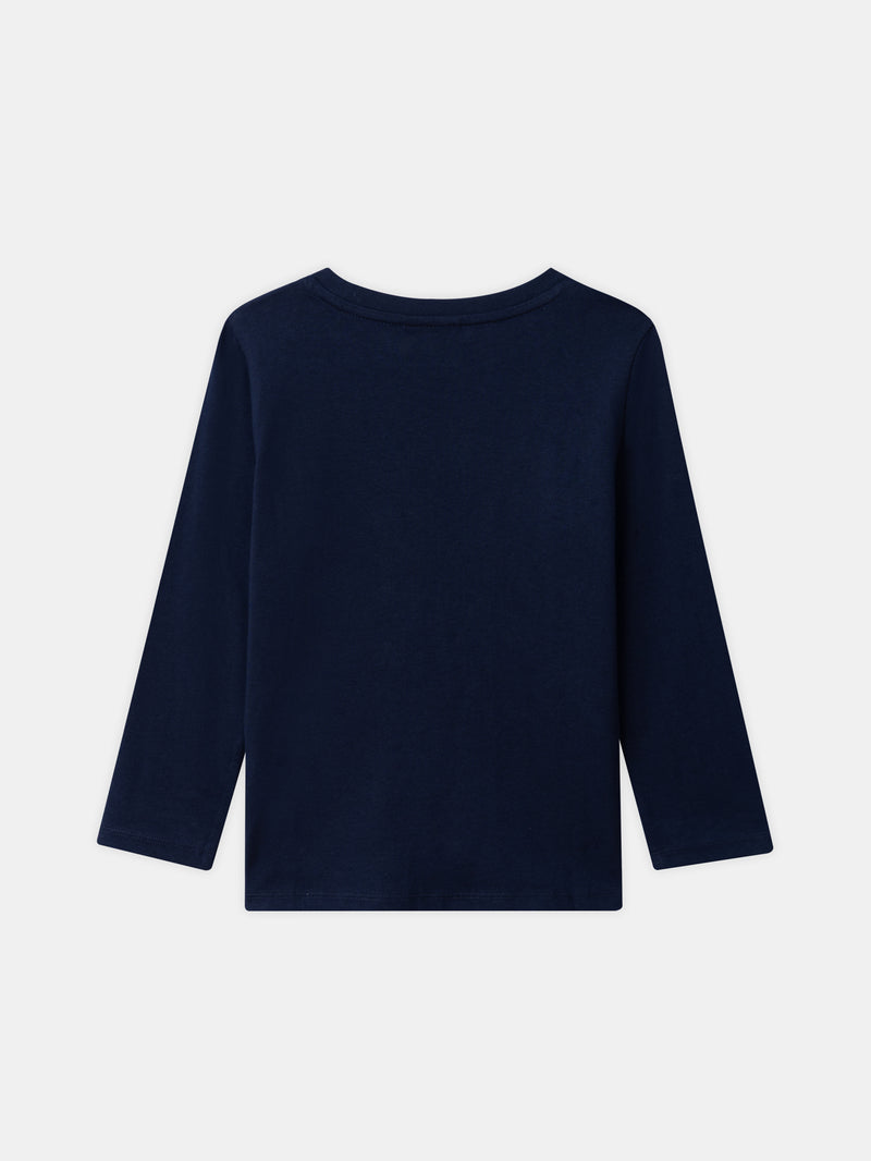 Pijama Harry Potter azul-marinho impresso "Hogwarts" Rapariga