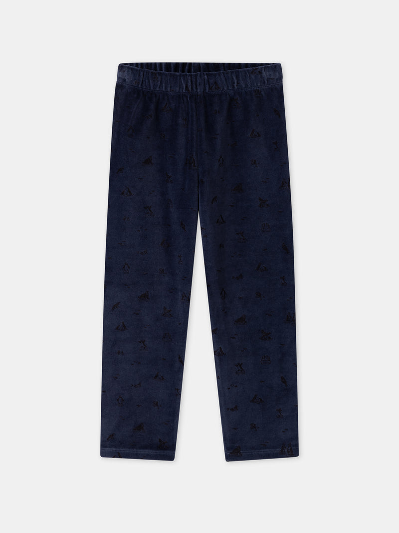 Pijama azul marinho foca Menino