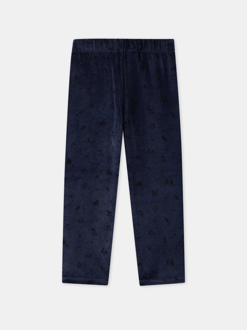 Pijama azul marinho foca Menino