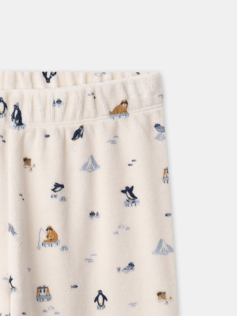 Pijama ecru motivo iceberg Menino