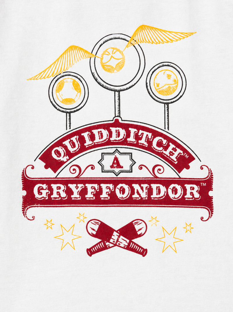 Pijama Harry Potter borgonha e creme impresso "Grifinória" Rapaz