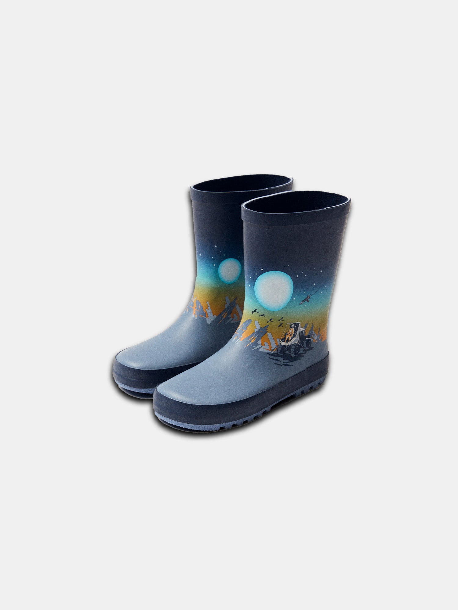 Botas de chuva azul marinho